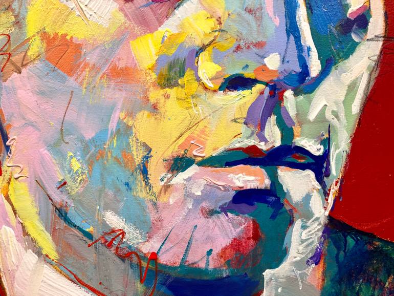 Original Abstract Cinema Painting by Jos Coufreur