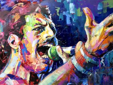 Original Abstract Pop Culture/Celebrity Paintings by Jos Coufreur