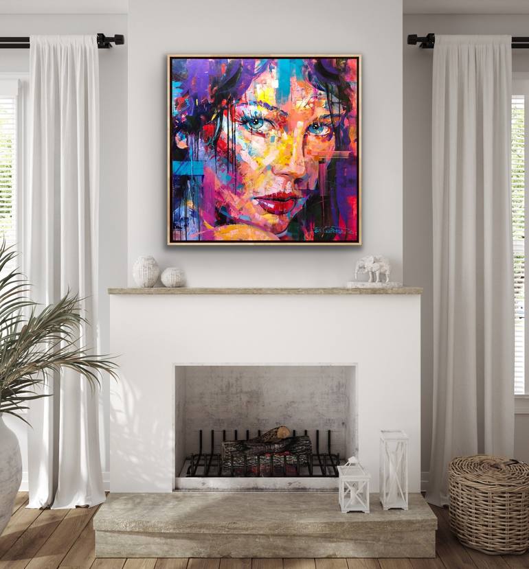 Original Impressionism Women Painting by Jos Coufreur