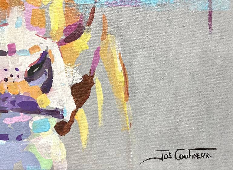 Original Abstract Animal Painting by Jos Coufreur