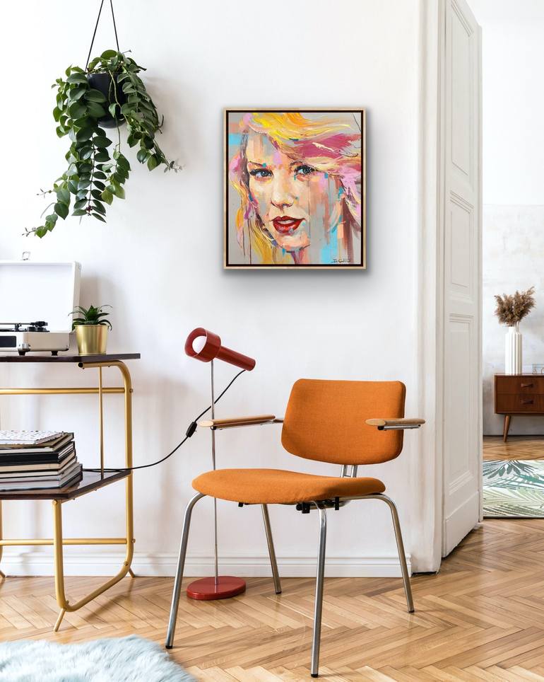 Original Abstract Pop Culture/Celebrity Painting by Jos Coufreur