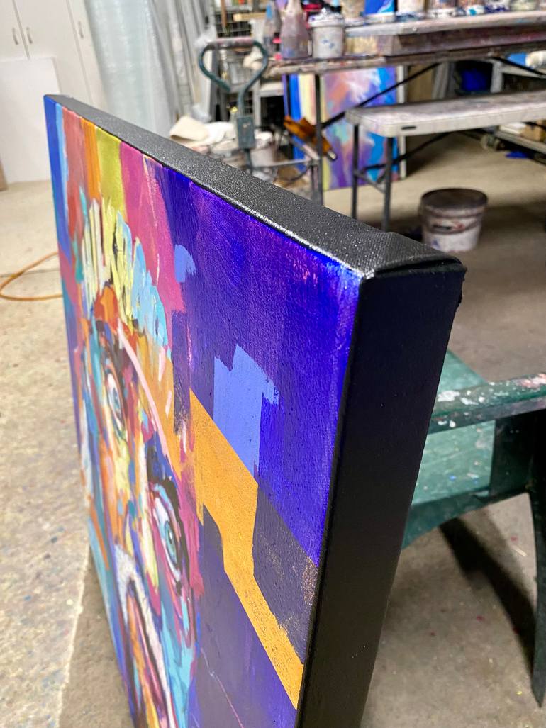 Original Abstract Sports Painting by Jos Coufreur