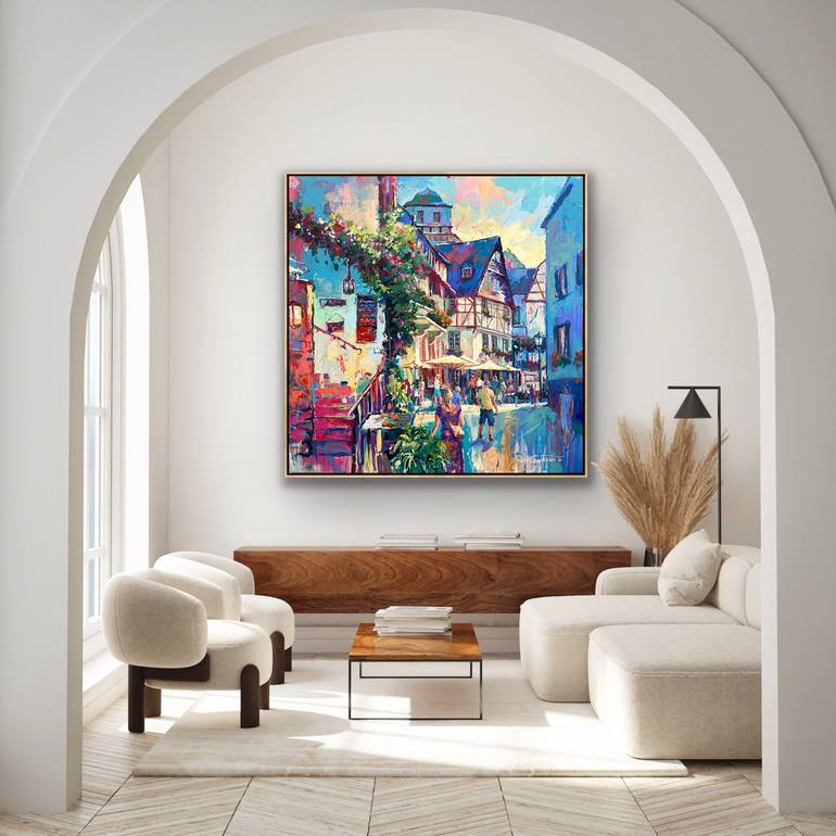 Original Contemporary Cities Painting by Jos Coufreur