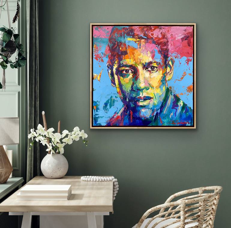 Original Impressionism Pop Culture/Celebrity Painting by Jos Coufreur