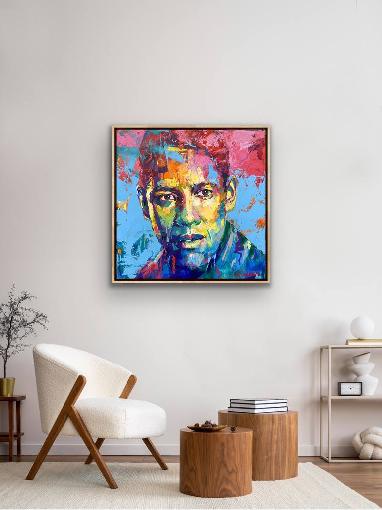 Original Impressionism Pop Culture/Celebrity Painting by Jos Coufreur