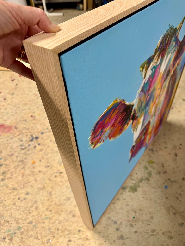 Original Abstract Animal Painting by Jos Coufreur