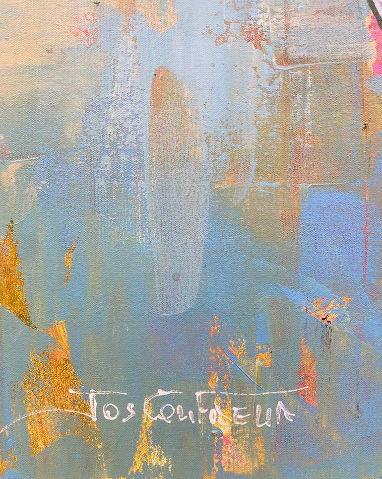 Original Abstract Animal Painting by Jos Coufreur