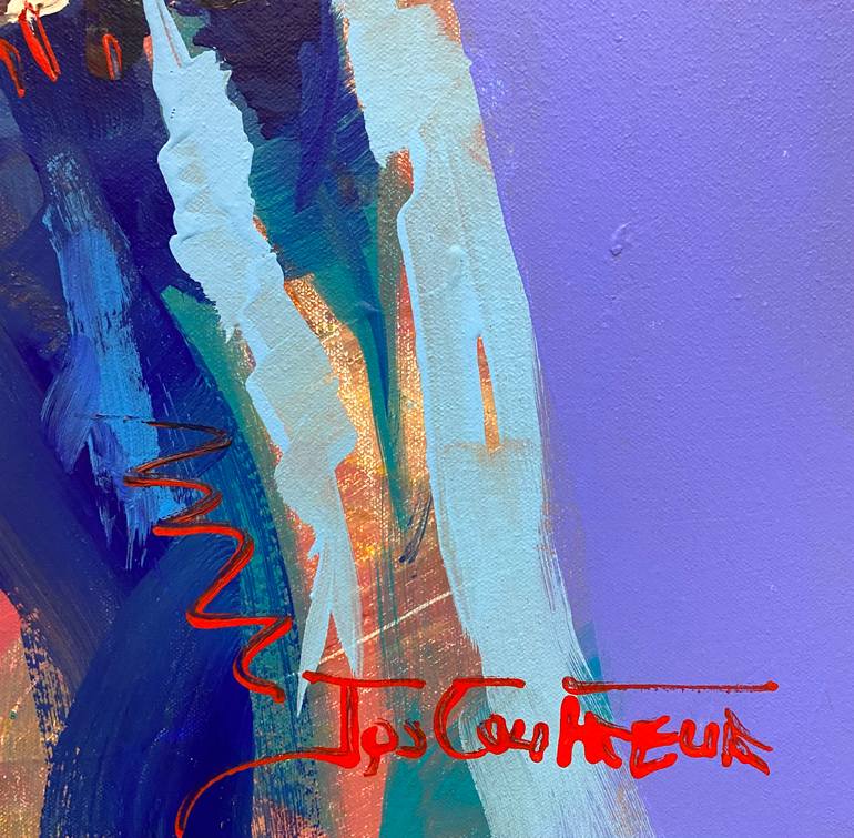 Original Abstract Animal Painting by Jos Coufreur