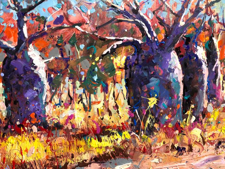 Original Impressionism Landscape Painting by Jos Coufreur