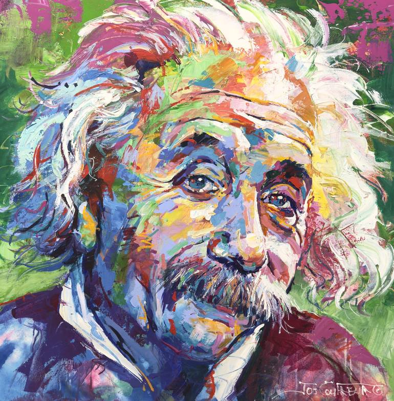 Original Painterly Abstraction Pop Culture/Celebrity Paintings by Jos Coufreur