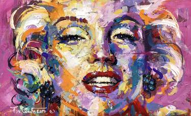Original Abstract Expressionism Celebrity Paintings by Jos Coufreur