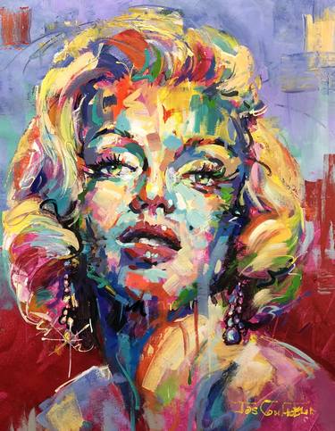 Original Impressionism Celebrity Paintings by Jos Coufreur