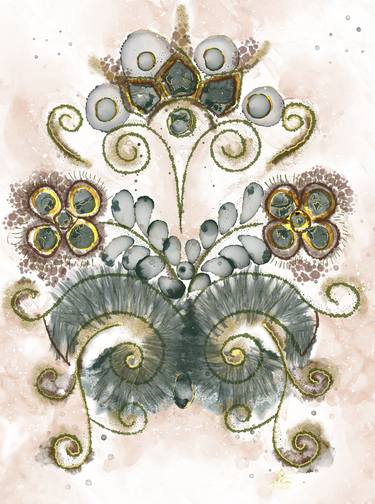 Print of Folk Botanic Digital by Elvira Balla