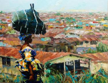 Original Expressionism Travel Paintings by Akintunde Odesola