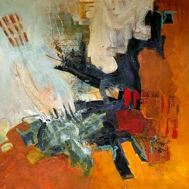 Original Abstract Expressionism Abstract Paintings by Geneviève Girod