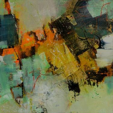 Original Abstract Expressionism Abstract Paintings by Geneviève Girod
