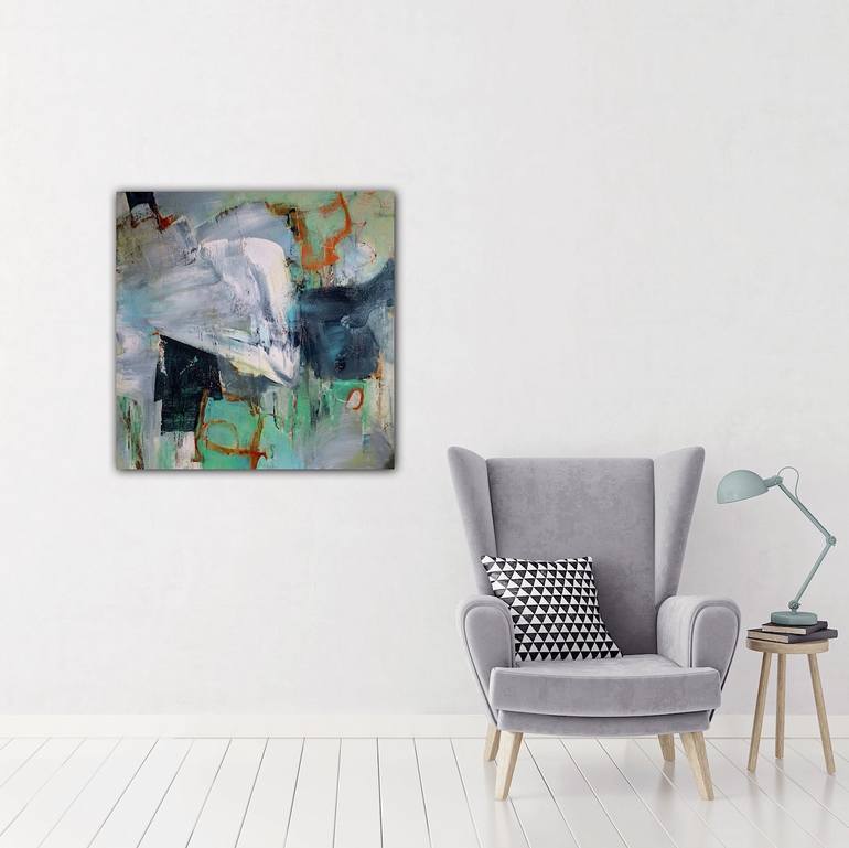 Original Abstract Painting by Geneviève Girod