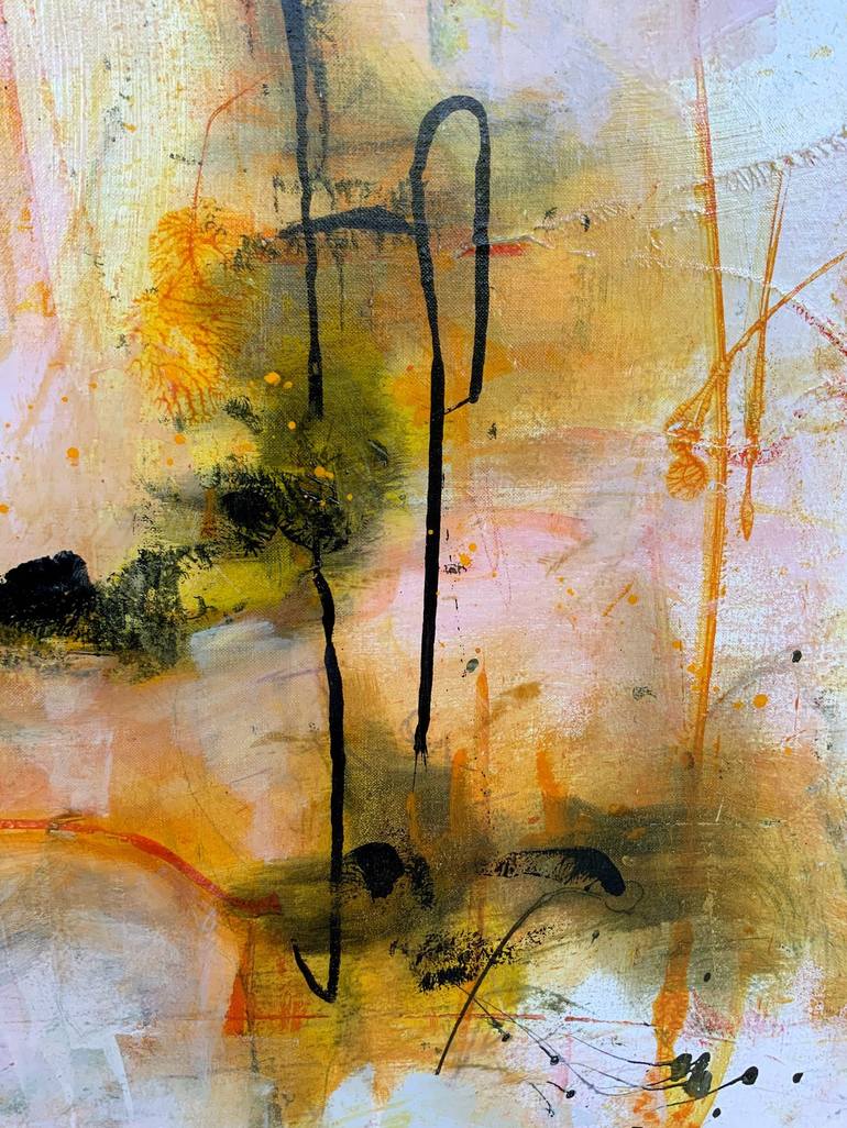 Original Abstract Expressionism Abstract Painting by Geneviève Girod