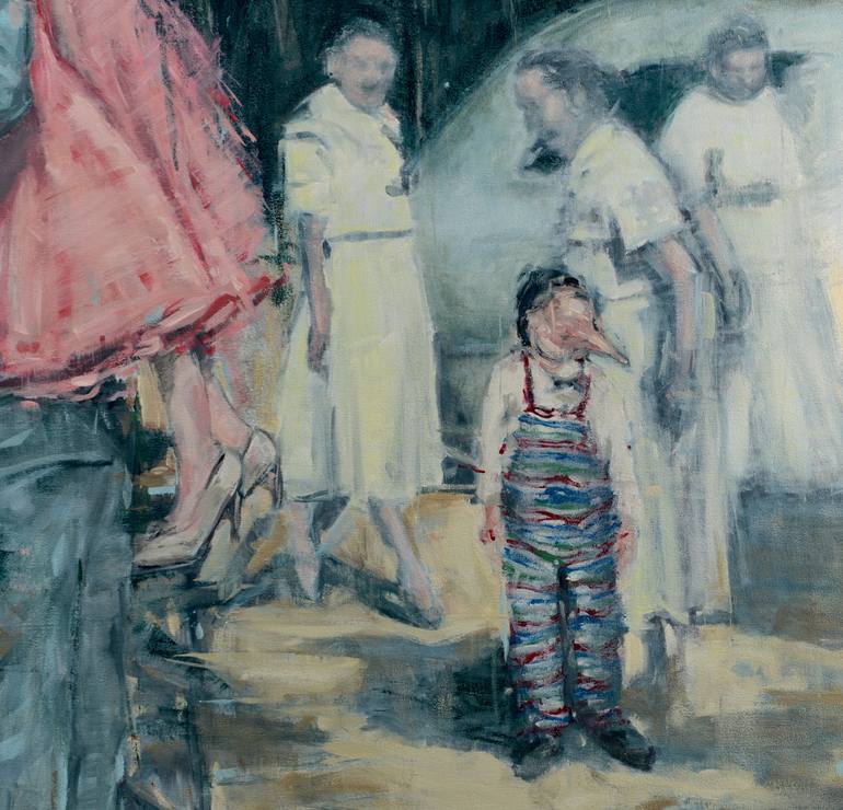 Original Expressionism Family Painting by J M Culver