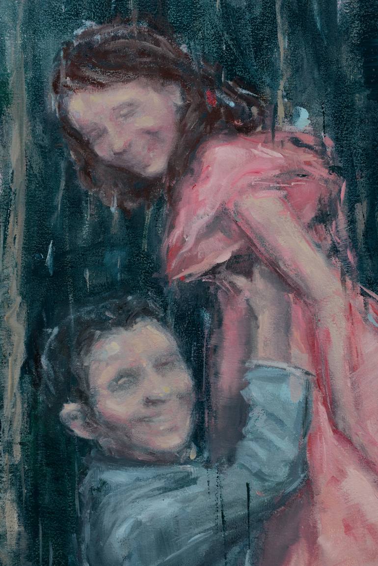 Original Expressionism Family Painting by J M Culver
