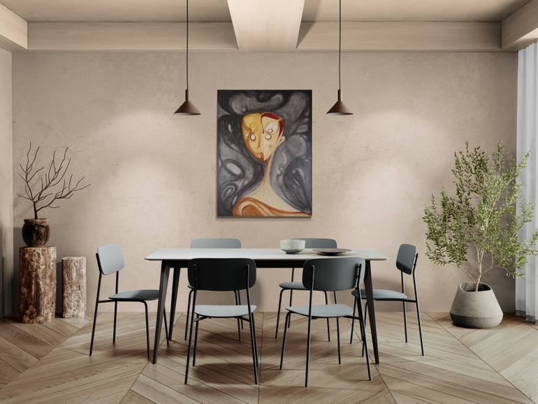 Original Expressionism Abstract Painting by Malak Faisal