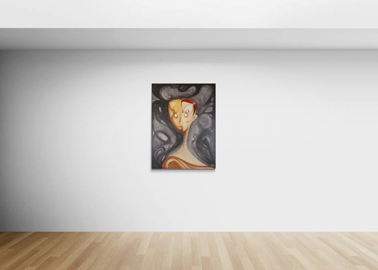 Original Expressionism Abstract Painting by Malak Faisal