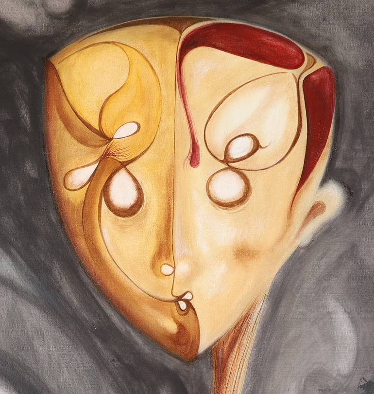 Original Expressionism Abstract Painting by Malak Faisal