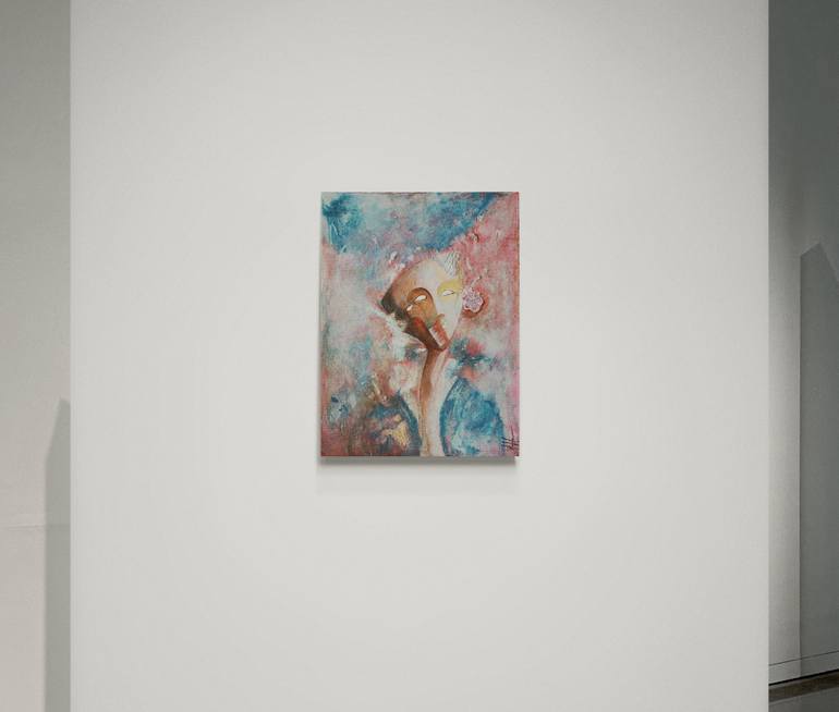Original Abstract Expressionism Abstract Painting by Malak Faisal