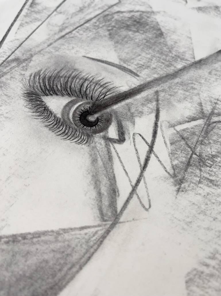 Original Abstract Geometric Drawing by Lena Hintz