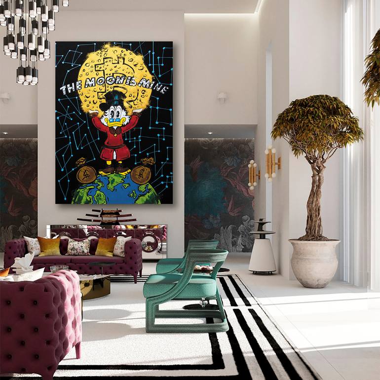 Original Street Art Cartoon Painting by Carlos Pun