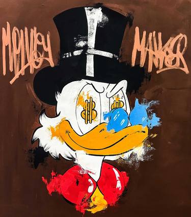 Scrooge McDuck - Hermes Painting by Artash Hakobyan