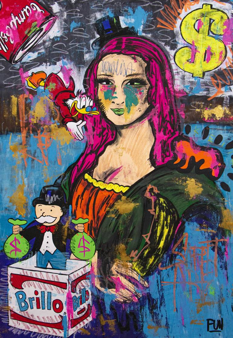 Tableau mona lisa pop art