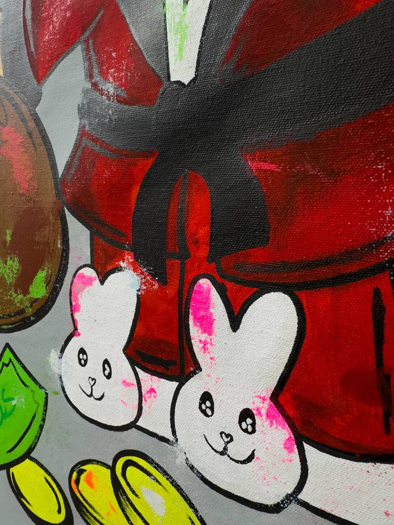 Original Pop Art Cartoon Painting by Carlos Pun