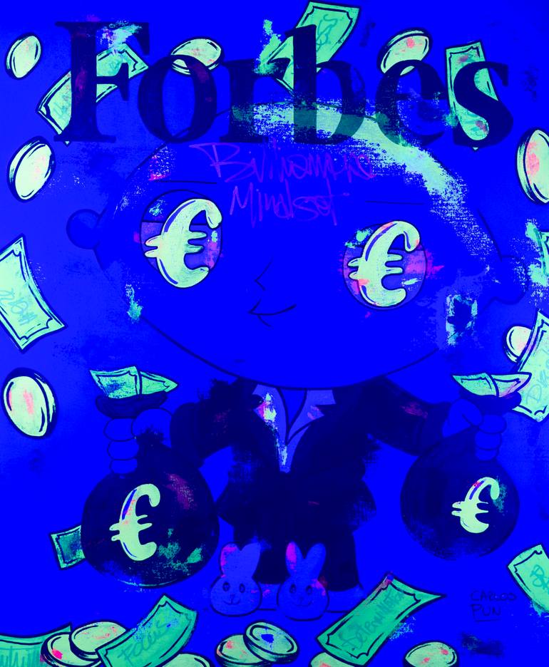 Original Pop Art Cartoon Painting by Carlos Pun