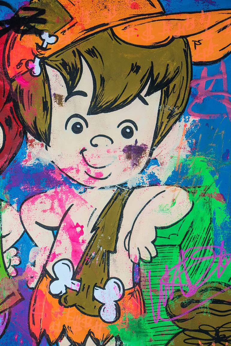 Original Contemporary Cartoon Painting by Carlos Pun