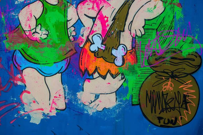Original Contemporary Cartoon Painting by Carlos Pun