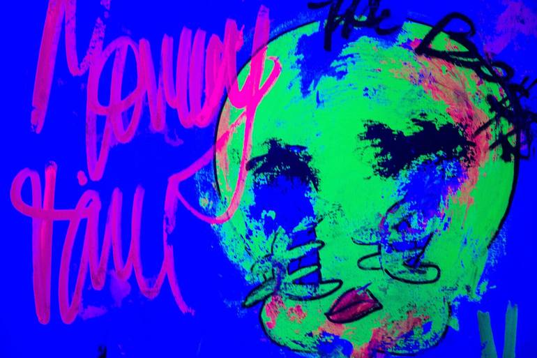 Original Street Art Cartoon Painting by Carlos Pun