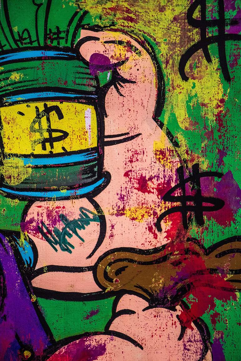 Original Street Art Cartoon Painting by Carlos Pun