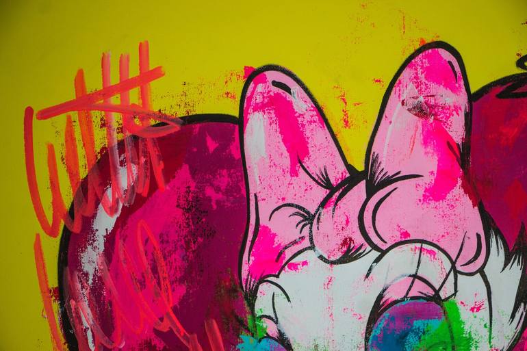 Original Street Art Cartoon Painting by Carlos Pun