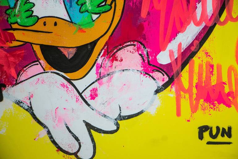 Original Street Art Cartoon Painting by Carlos Pun
