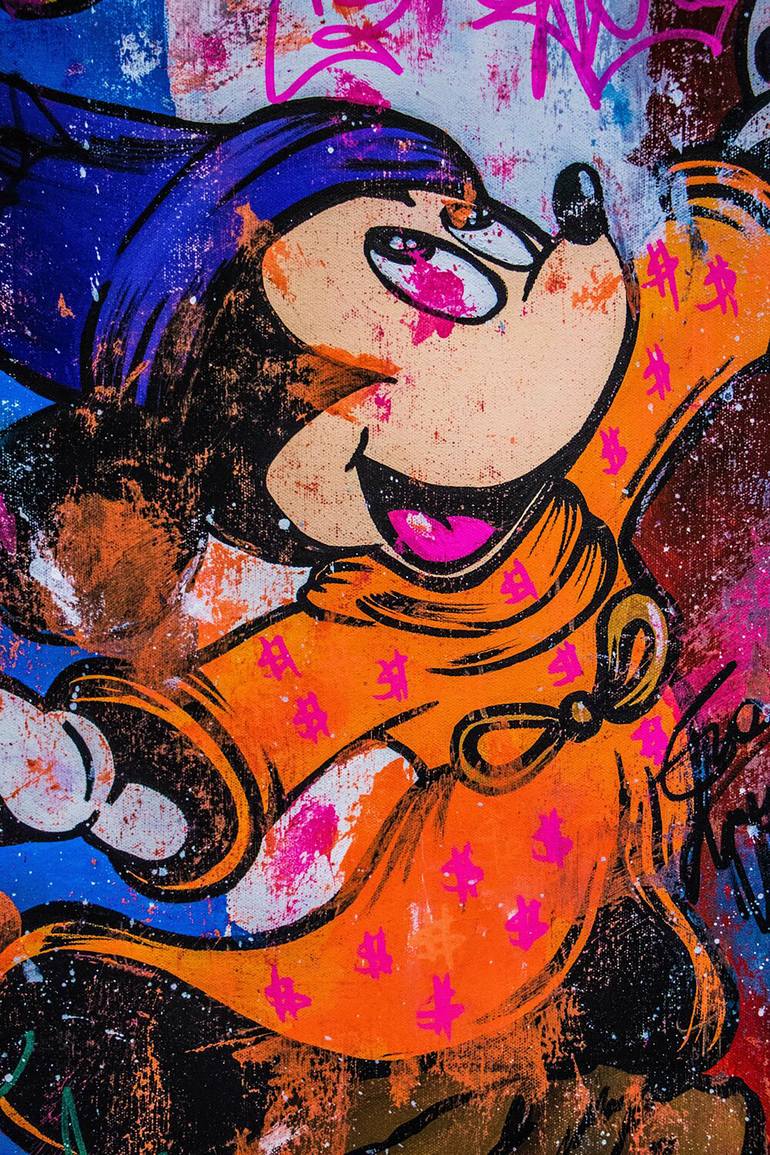 Original Street Art Cartoon Painting by Carlos Pun