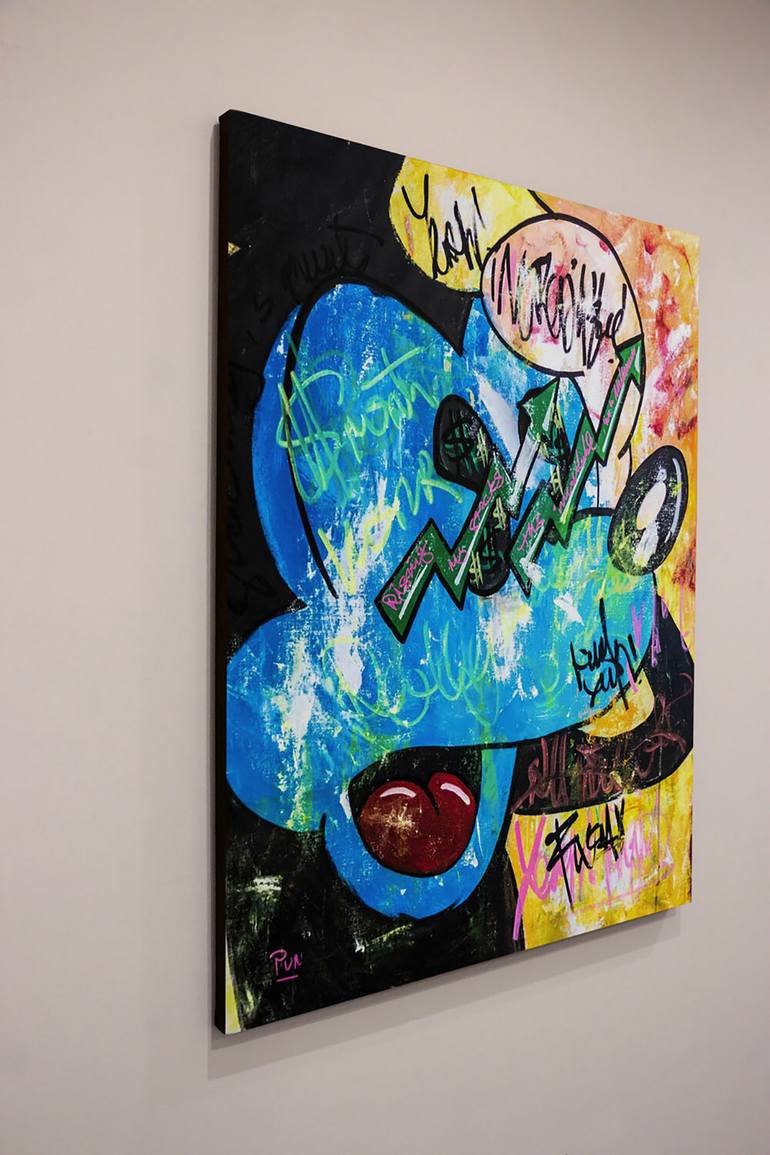 Original Contemporary Cartoon Painting by Carlos Pun