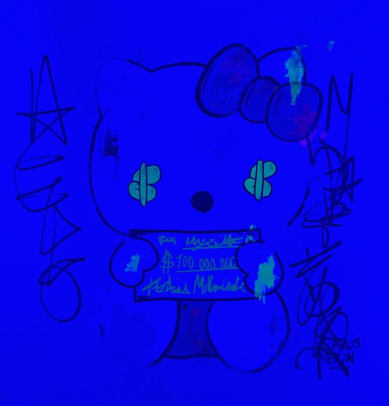 Original Pop Art Cartoon Painting by Carlos Pun
