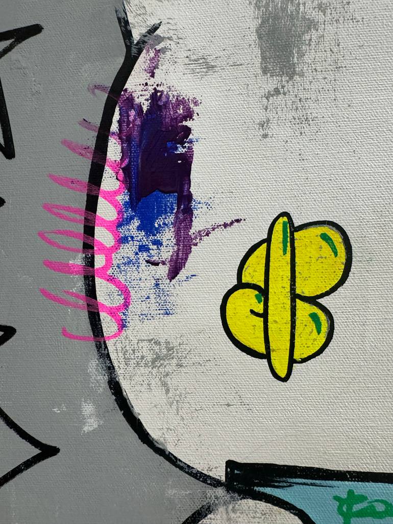 Original Pop Art Cartoon Painting by Carlos Pun