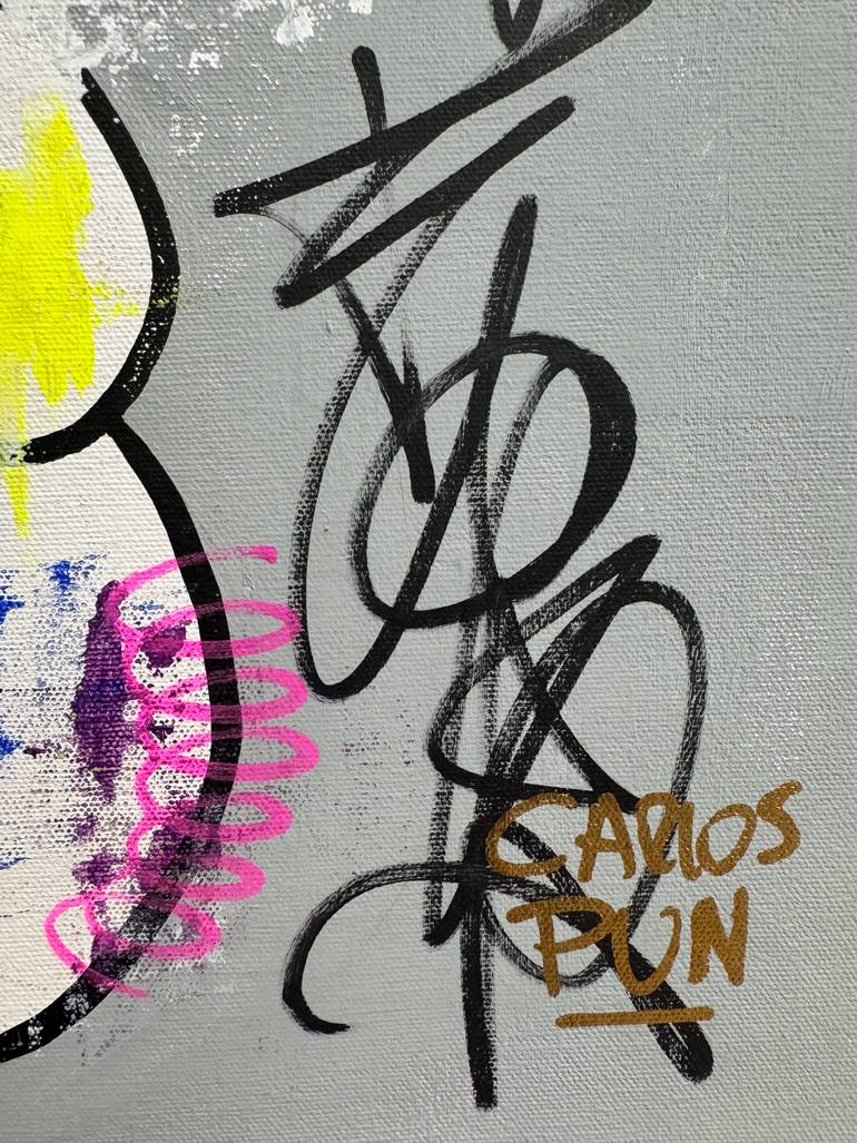 Original Pop Art Cartoon Painting by Carlos Pun