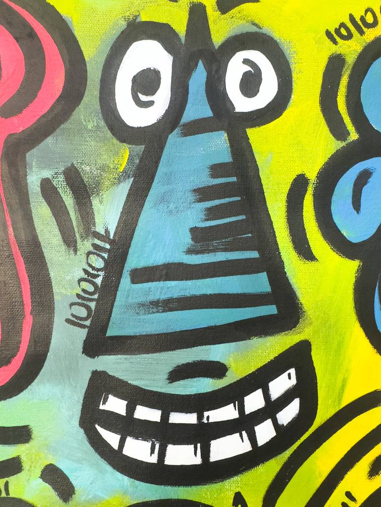 Original Pop Art Cartoon Painting by Carlos Pun