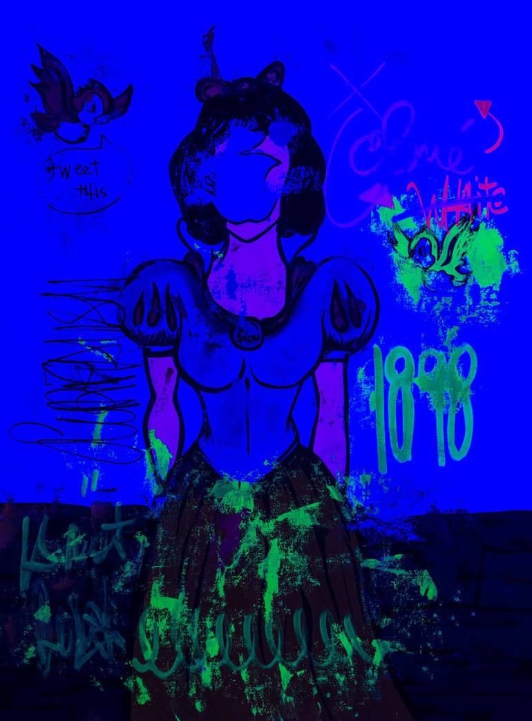 Original Pop Art Cartoon Painting by Carlos Pun