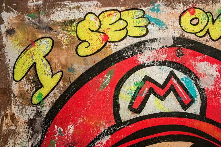 Original Pop Art Cartoon Painting by Carlos Pun