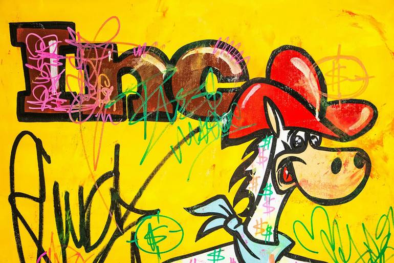 Original Pop Art Cartoon Painting by Carlos Pun