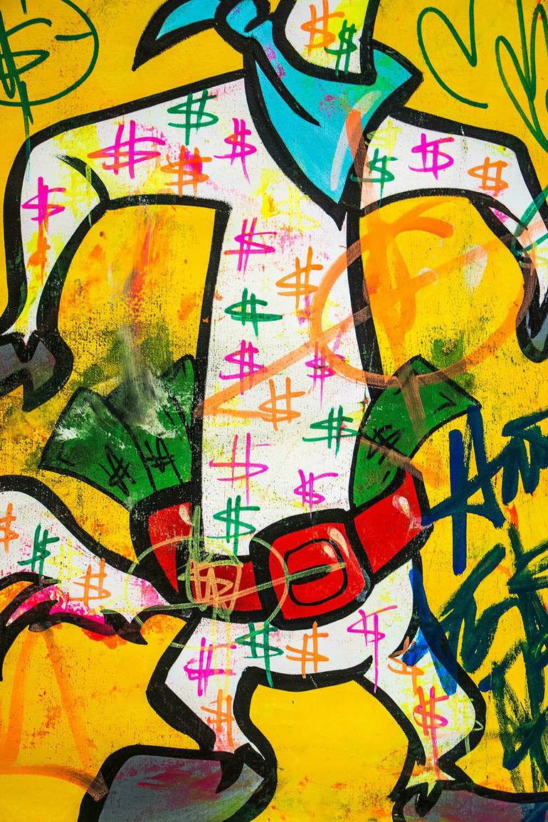 Original Pop Art Cartoon Painting by Carlos Pun